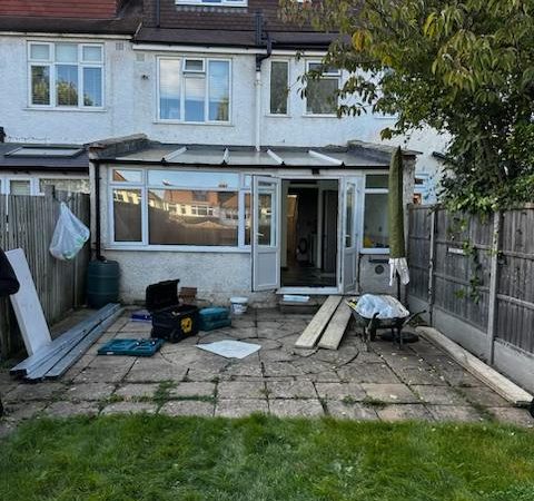 Existing extension before removal