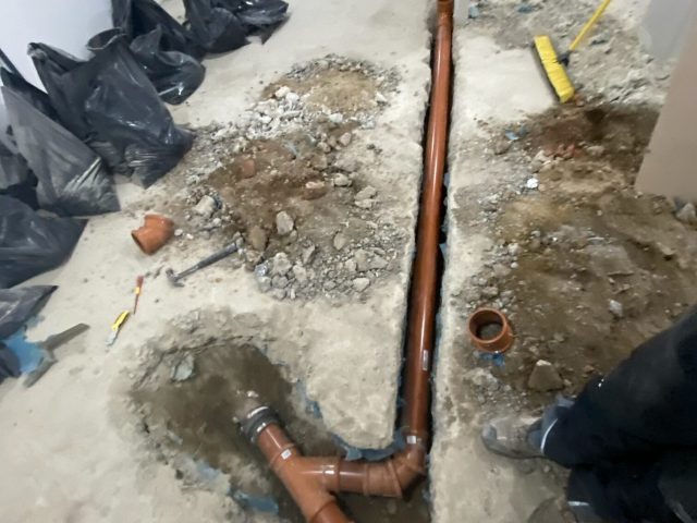 New kitchen drains